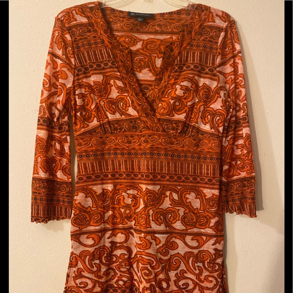 INC paisley tunic